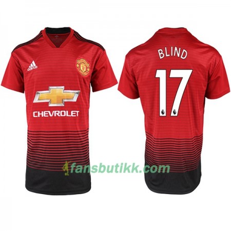 Fotballdrakt Manchester United BLIND 17 Hjemmetrøye 2018-2019 Kortermet